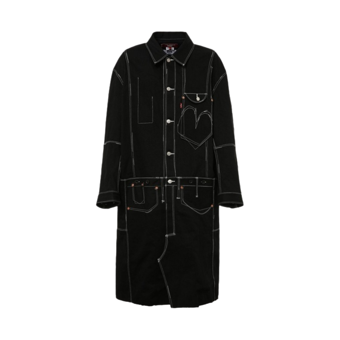 WL-C901-100 Junya Watanabe x Levi's W-Name Shop Coat Black