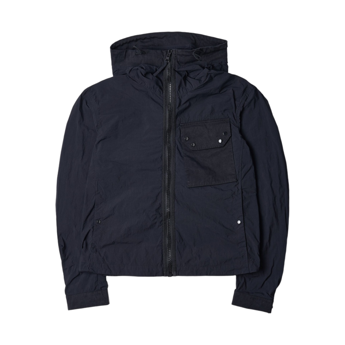 23CTCUC04049-003780-999 Ten C Hodded Zipped Mid Layer Jacket Black