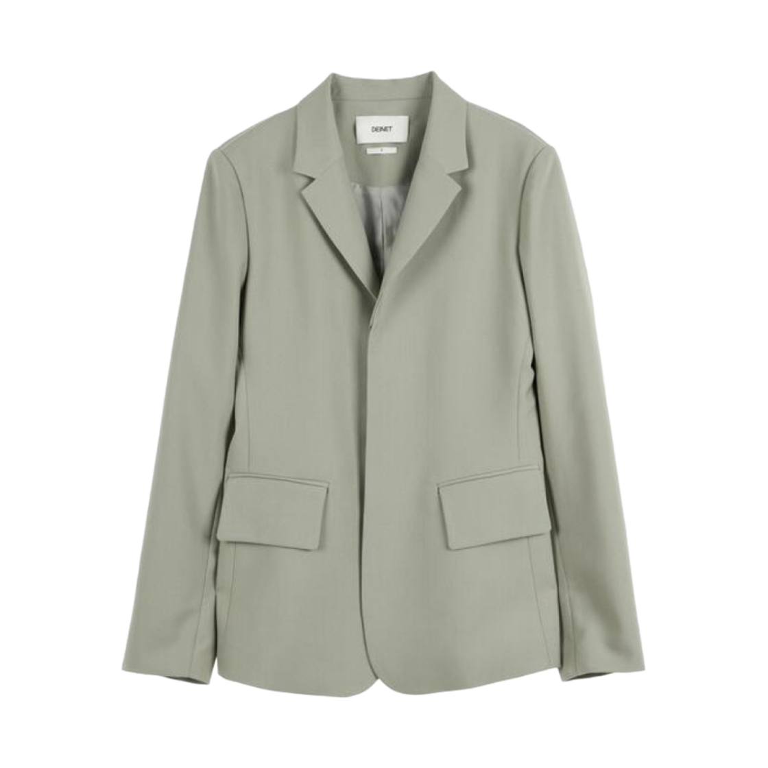 - (W) Deinet Overlay Suit Jacket in Pale Khaki