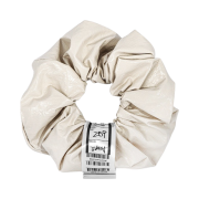 Sentiments No.289 Enamel Lambskin Hair Scrunchy Ivory