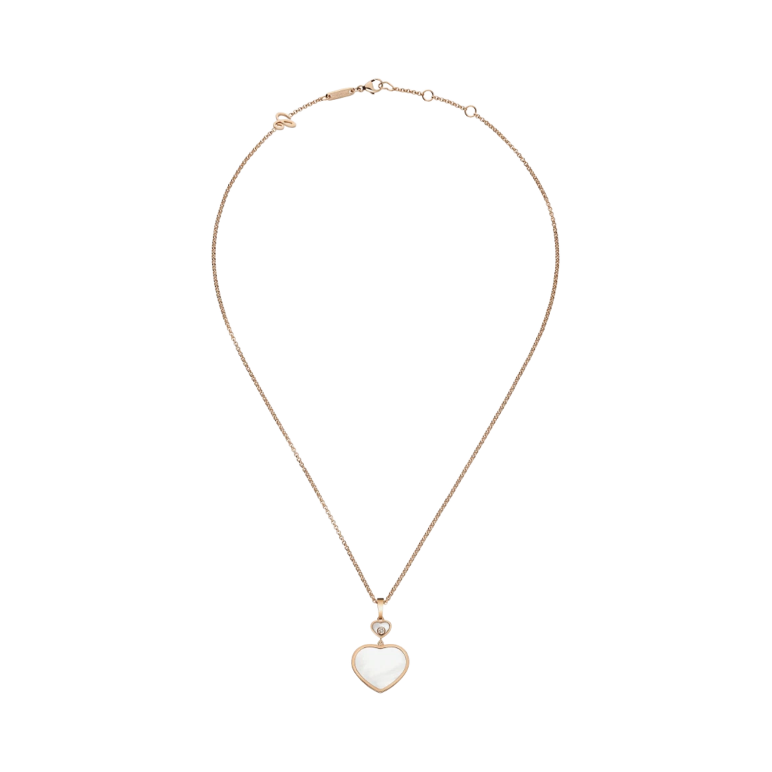쇼파드 해피 하트 펜던트 로즈 골드 마더 오브 펄 다이아몬드(Chopard Happy Hearts Pendant Rose Gold Mother of Pearl Diamond)