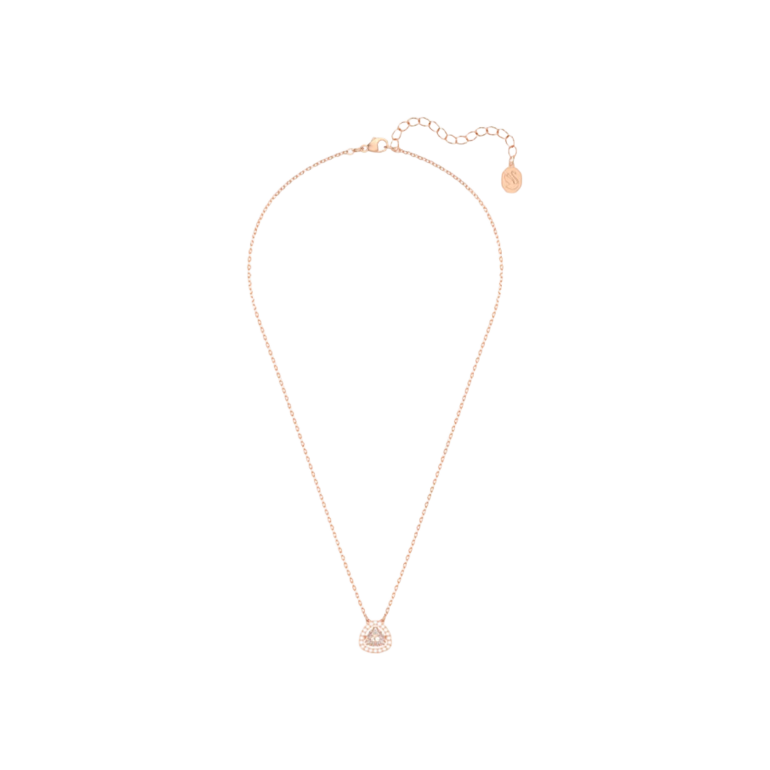 (W) 스와로브스키 밀레니아 네클리스 화이트 로즈 골드 플래팅((W) Swarovski Millenia Necklace White Rose Gold Plated) - 1