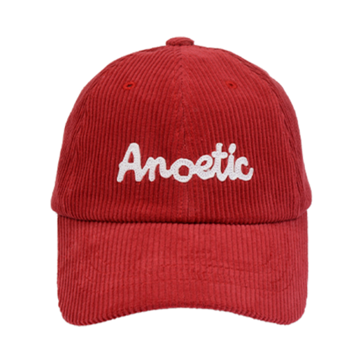 ANC-25SS020-NEW ANC CORDUROY LETTERING BALL CAP_RED