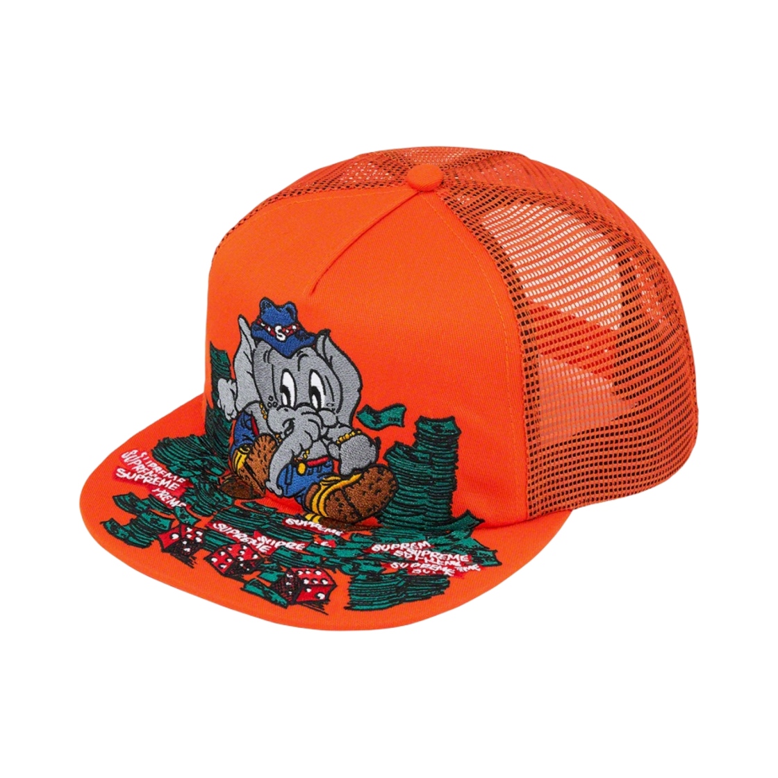 슈프림 엘리펀트 메쉬 5-패널 캡 오렌지 - 22FW(Supreme Elephant Mesh Back 5-Panel Orange - 22FW) - 1