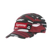 Supreme Layered Camo Camp Cap Red - 23SS