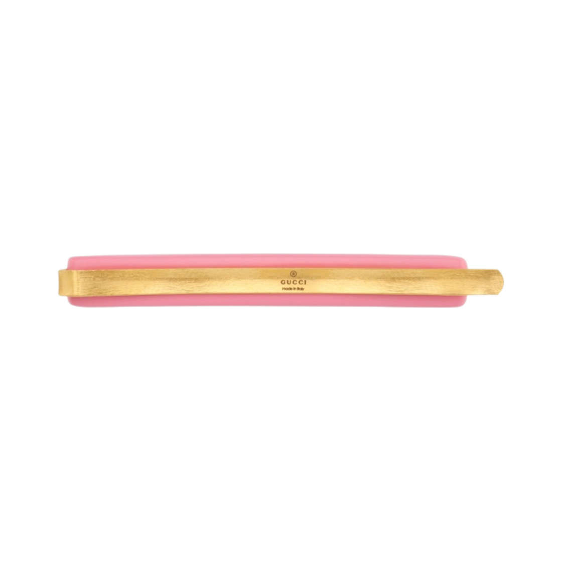 (W) 구찌 크리스탈 헤어 슬라이드 핑크 레진((W) Gucci Crystals Hair Slide Pink Resin) - 2