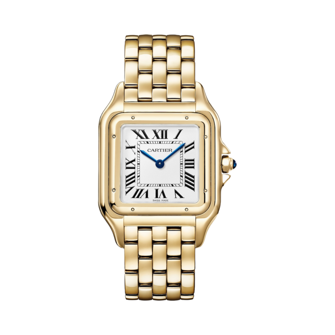 까르띠에 팬더 드 워치 라지 쿼츠 옐로우 골드