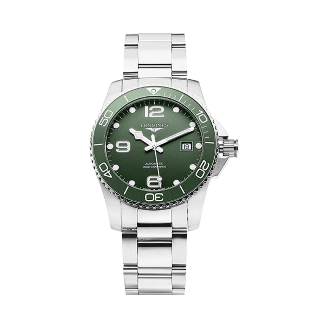 론진 하이드로콘퀘스트 쿼츠 43mm 스테인리스 스틸 그린(Longines Hydroconquest Quartz 43mm Stainless Steel Green)