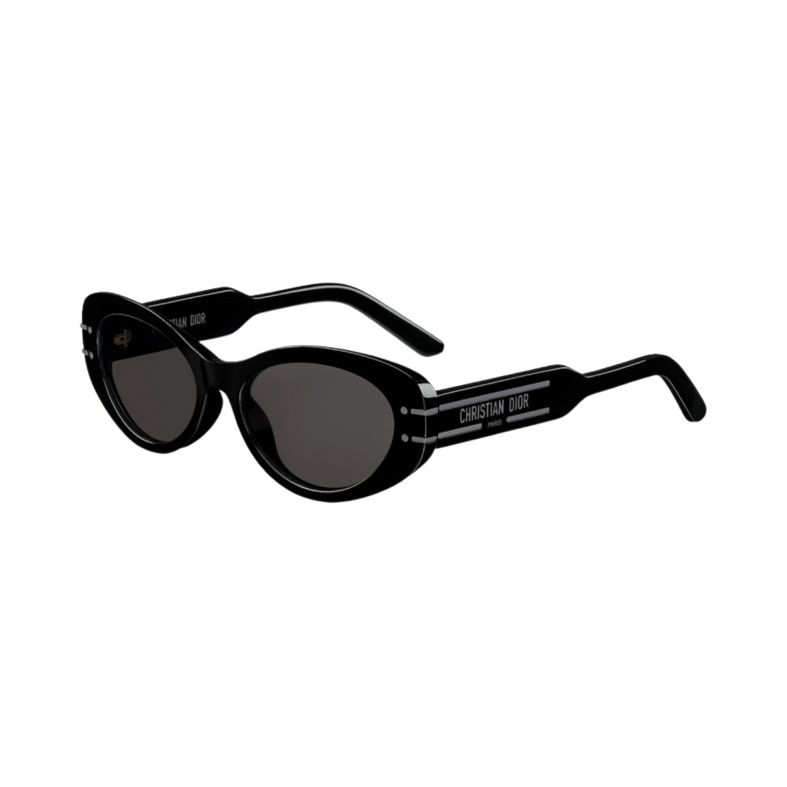 (W) 디올 디올시그니쳐 B8U 블랙 오벌 선글라스((W) Dior Diorsignature B8U Black Oval Sunglasses) - 2