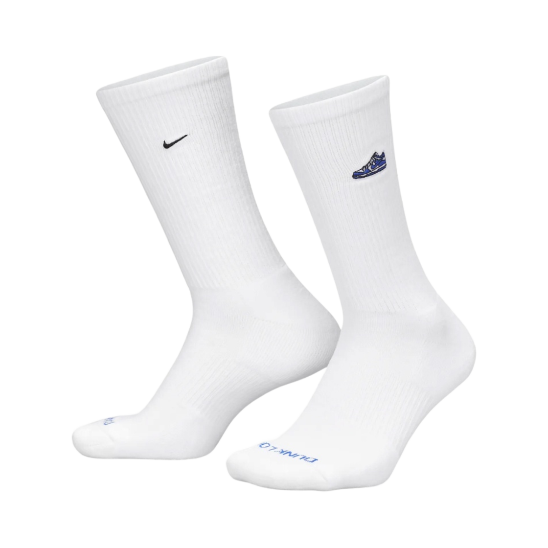 나이키 에브리데이 플러스 쿠션드 크루 삭스 화이트 바시티 로얄 (국내 정식 발매 제품)(Nike Everyday Plus Cushioned Crew Socks White Varsity Royal (Korean Ver.)) - 1