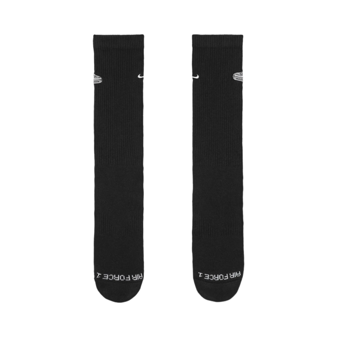 나이키 에브리데이 플러스 쿠션드 크루 삭스 블랙 화이트 (국내 정식 발매 제품)(Nike Everyday Plus Cushioned Crew Socks Black White (Korean Ver.)) - 2