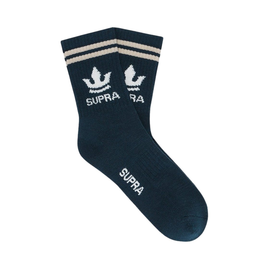 WXSO35146-NYD Supra Merino Wool Mid Socks Navy - 대표 이미지 #1