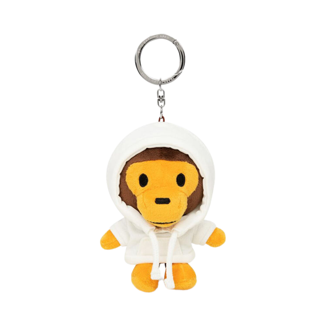 베이프 베이비 마일로 플러시 돌 키체인 화이트(BAPE Baby Milo Plush Doll Keychain White)
