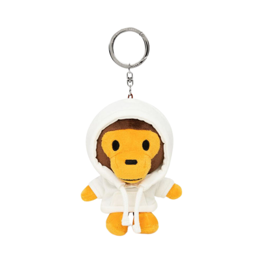 - BAPE Baby Milo Plush Doll Keychain White