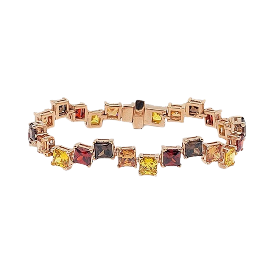 프리카 테니스 브레이슬릿 로즈골드