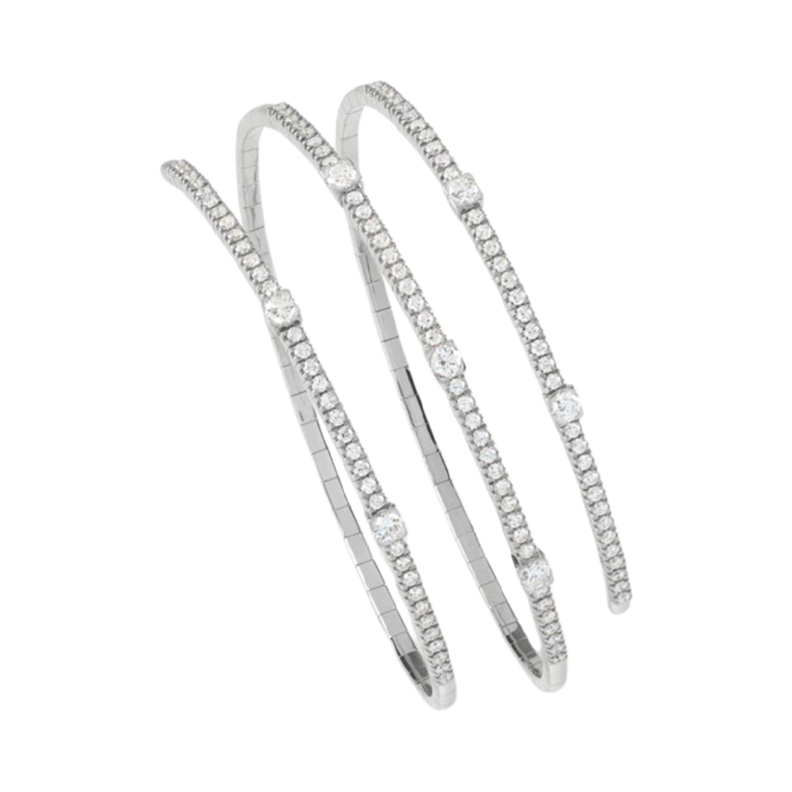 다미아니 노떼 디 산 로렌조 다이아몬드 브레이슬릿 화이트 골드(Damiani Notte di San Lorenzo Diamonds Bracelet White Gold)