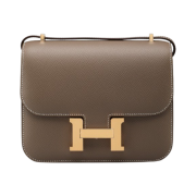 Hermes Constance III Mini 18 Bag Epsom & Gold Etoupe