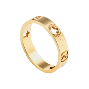 Gucci Icon Ring with Stars 18K Yellow Gold