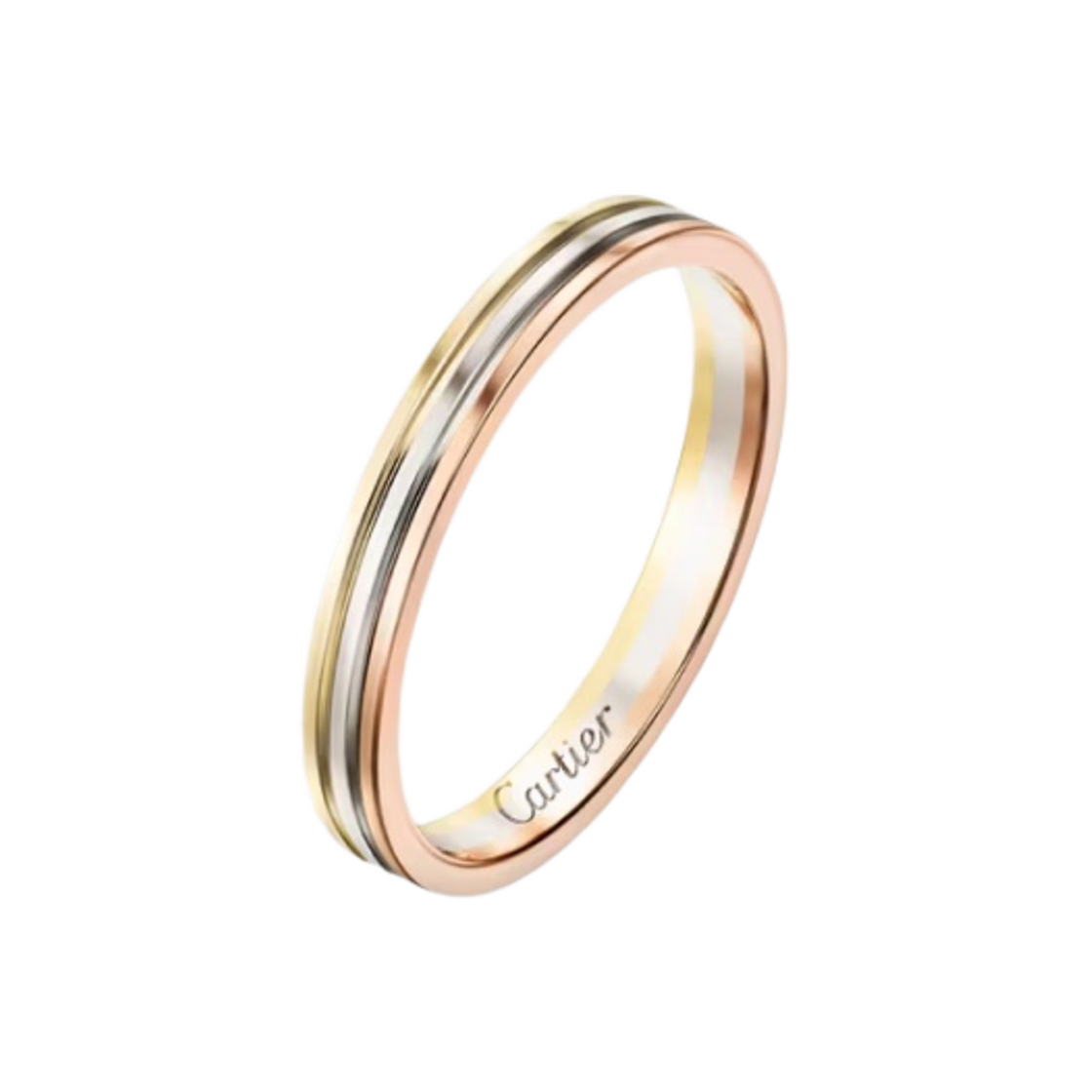 까르띠에 방돔 루이 까르띠에 웨딩 밴드 핑크 골드 화이트 골드 옐로우 골드(Cartier Vendome Louis Cartier Wedding Band Pink Gold White Gold Yellow Gold) - 2