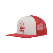 Stussy Crown Stock Trucker Cap Red