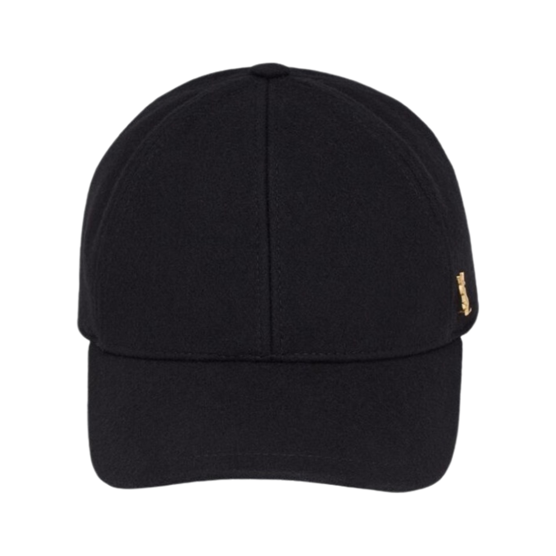 (W) 생로랑 펠트 베이스볼 캡 카산드라 블랙((W) Saint Laurent Baseball Cap Cassandre in Felt Black) - 1