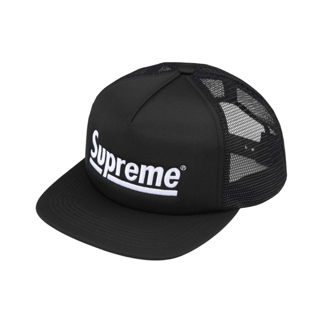 - Supreme Underline Mesh Back 5-Panel Black - 24FW
