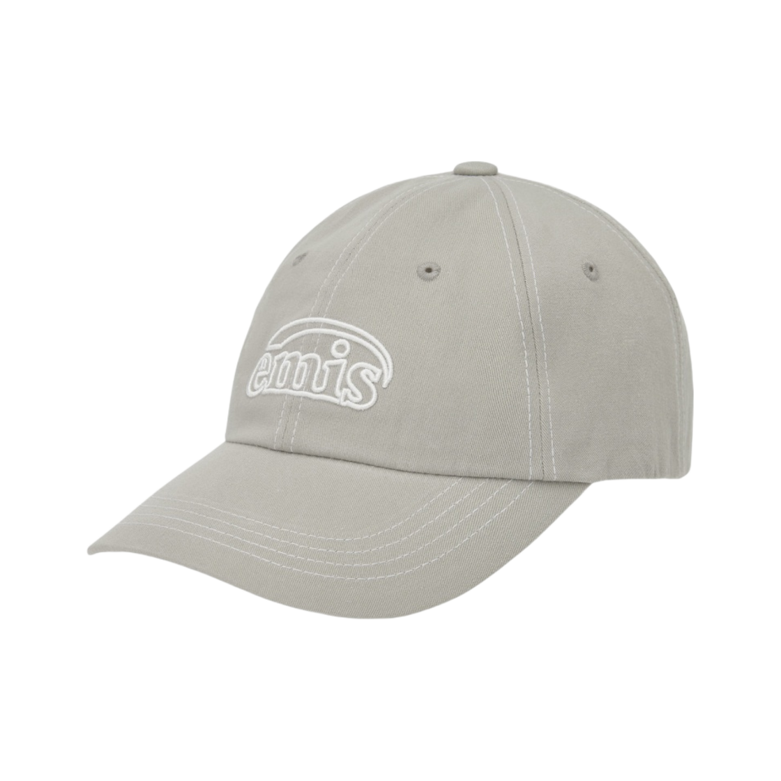 이미스 화이트 스티치 볼캡 그레이(Emis White Stitch Ball Cap Gray) - 2