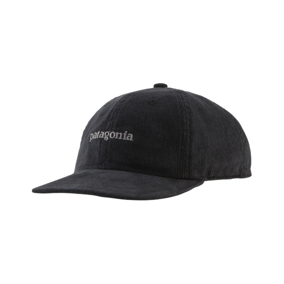 33535 Patagonia Corduroy Cap Text Logo Ink Black