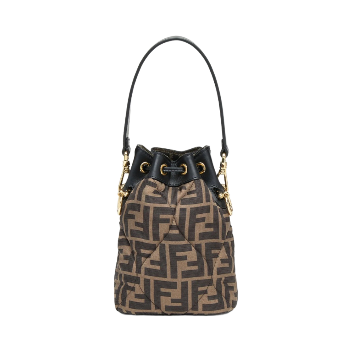 펜디 몬트레조 퀼트 FF 실크 미니백 멀티컬러(Fendi Mon Tresor Quilted FF Silk Mini Bag Multicolor) - 4