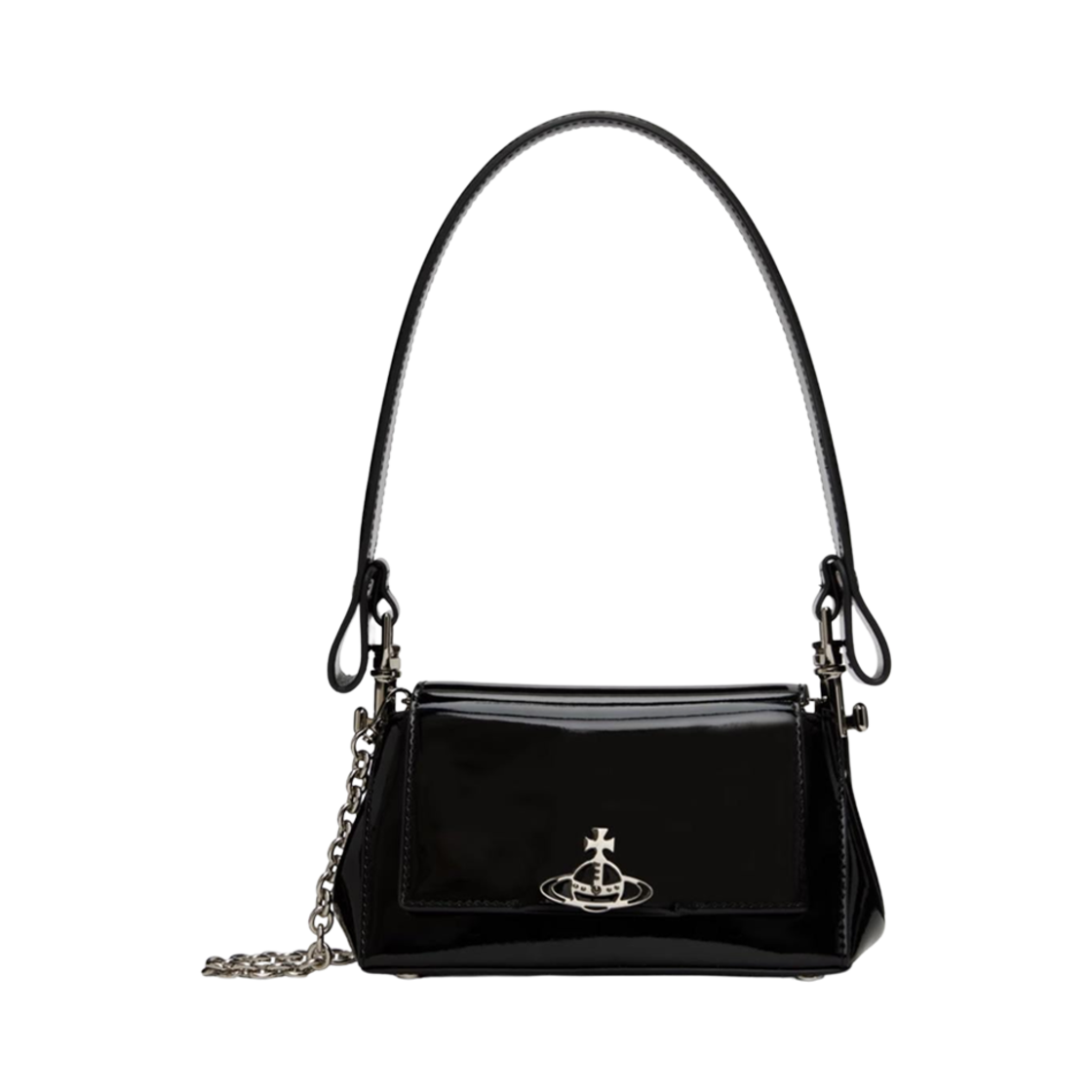 46030001W-L001O-N403 Vivienne Westwood Hazel Small Shoulder Bag Black