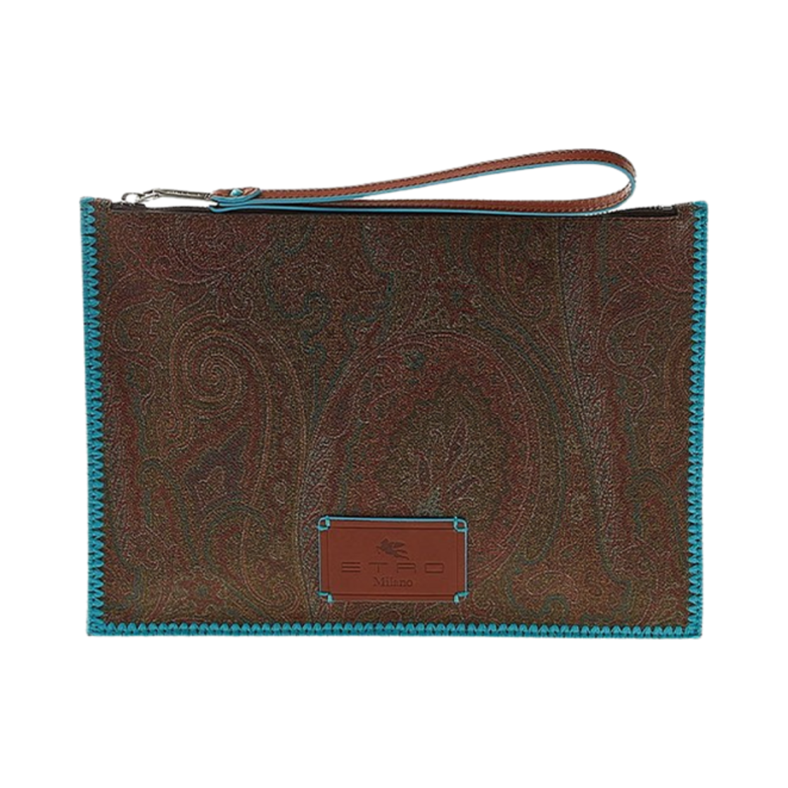 1N4607045600 Etro Paisley Clutch Brown