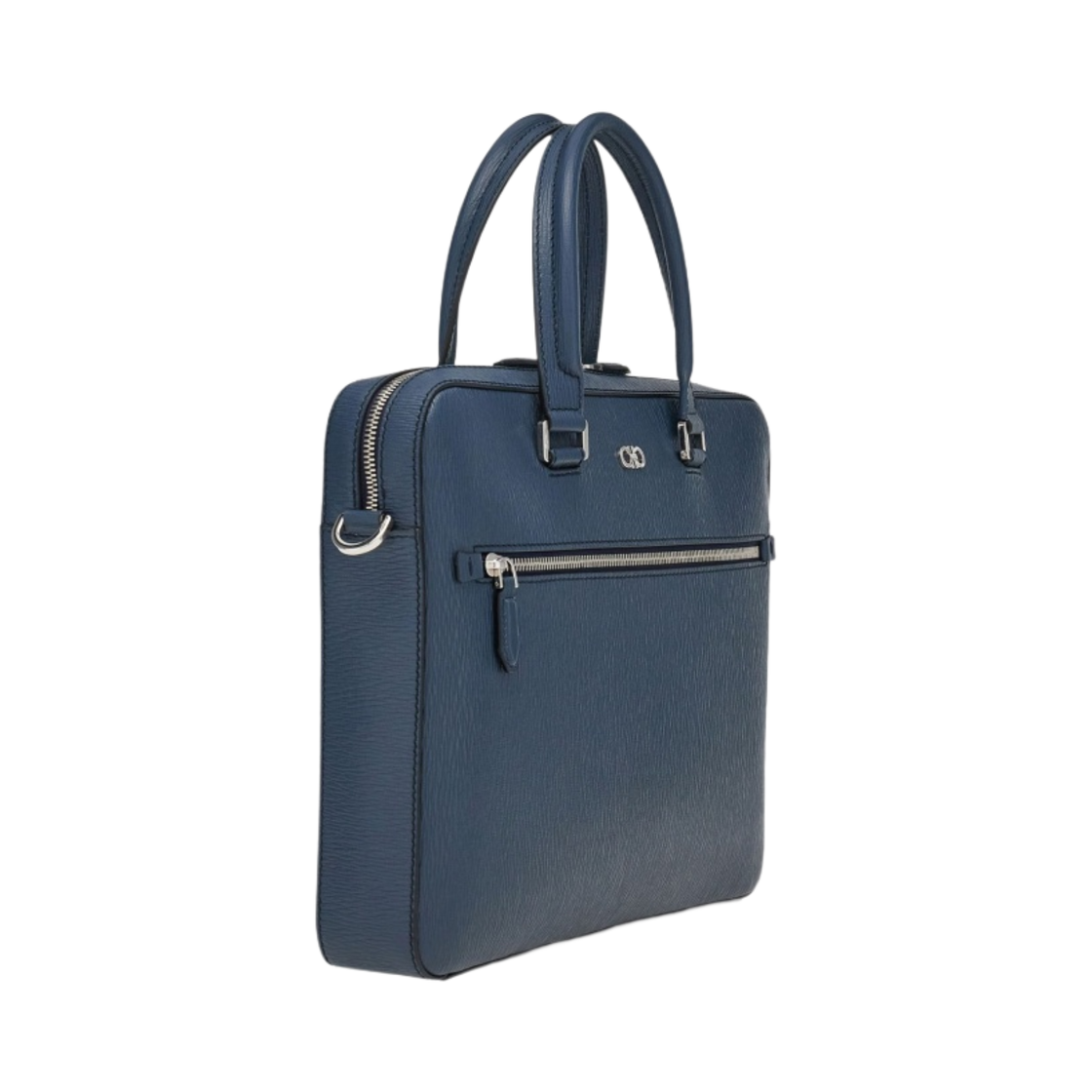 페라가모 간치니 비즈니스백 미드나잇 블루 블랙(Ferragamo Gancini Business Bag Midnight Blue) - 2