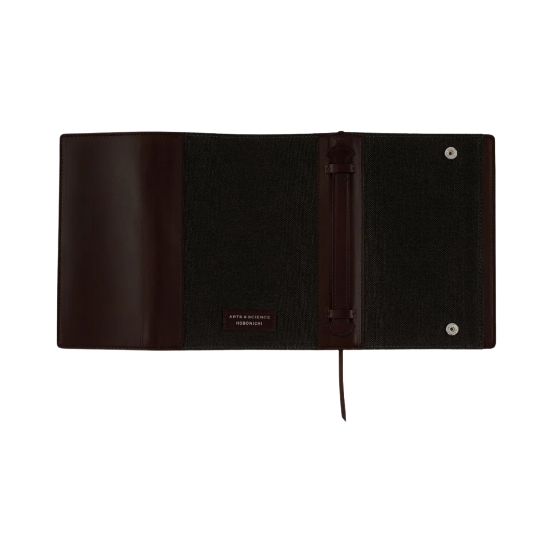 호보니치 테쵸 아츠 & 사이언스 카프 & 린넨 A6 커버 와인 블랙(Hobonichi Techo Arts & Science Calf & Linen A6 Cover Wine Black) - 2