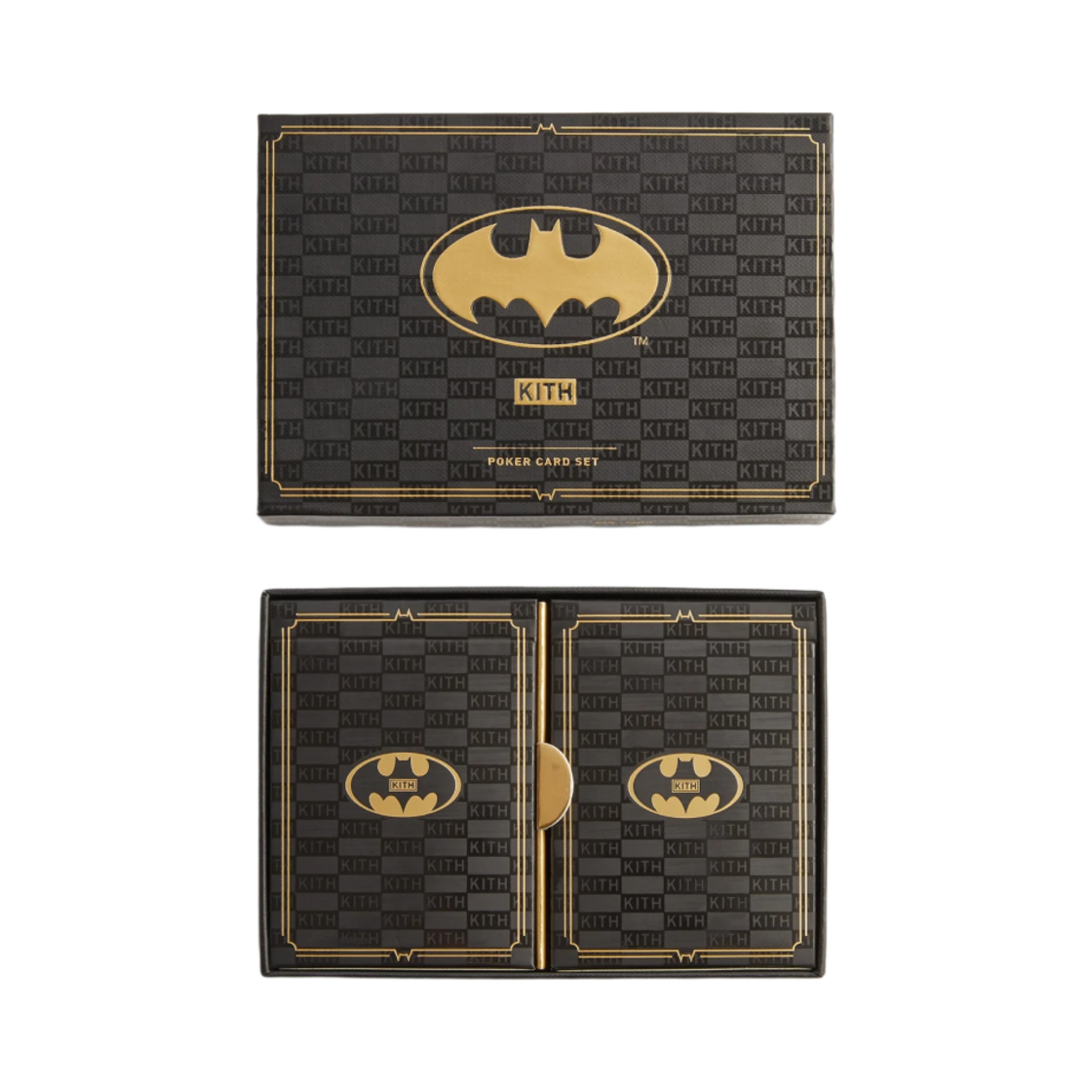 KHLHO0037-001 Kith x Batman Two Pack Poker Card Set Black