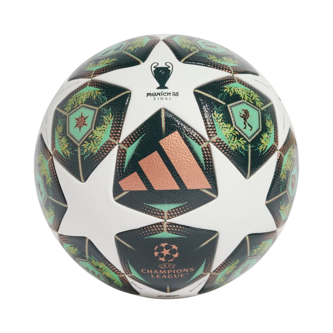 아디다스 UCL 24/25 녹아웃 스테이지 볼 화이트 쉐도우 그린(Adidas UCL 24/25 Knockout Stage Ball White Shadow Green)