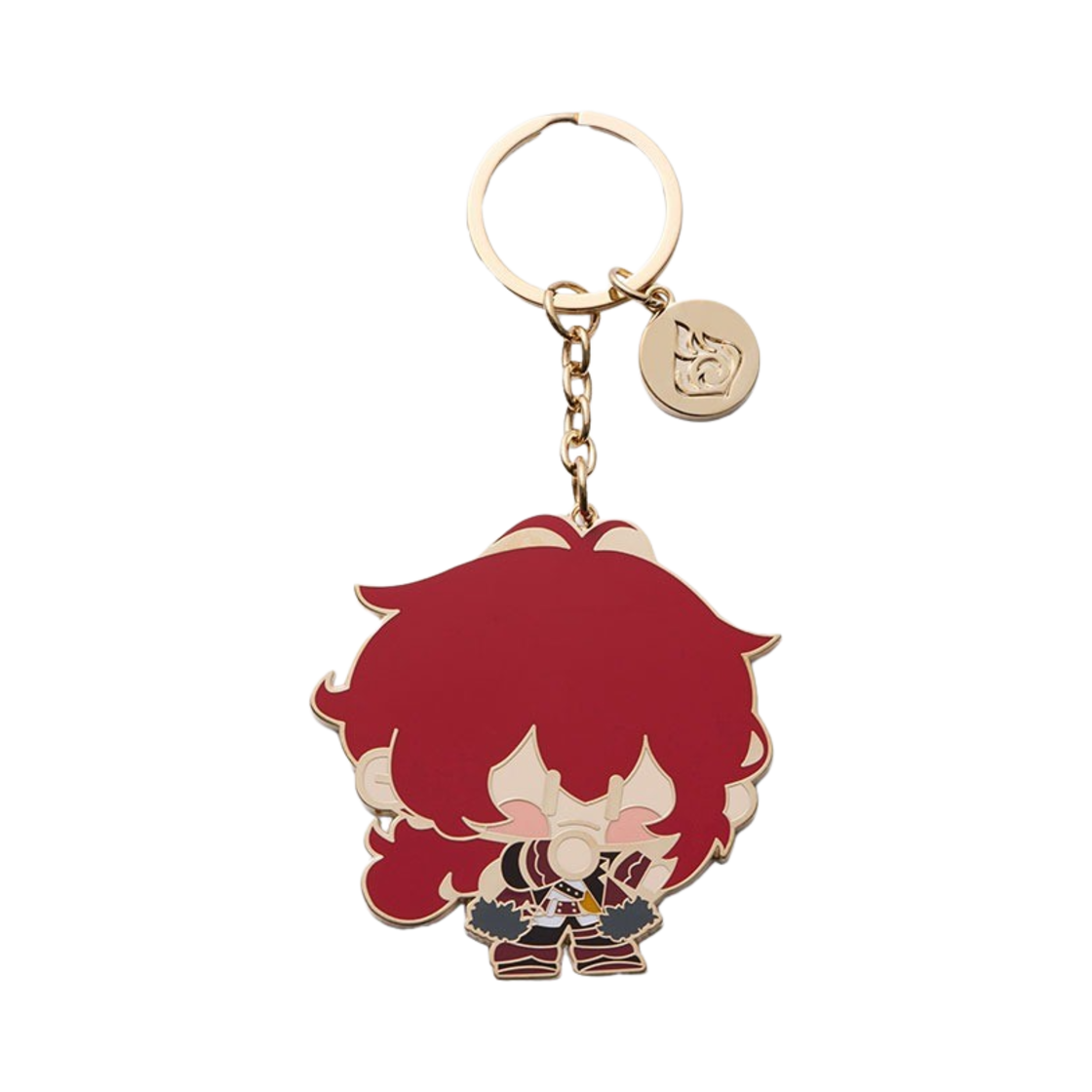 6972957486241 Genshin Metal Keychain Chibi Character Diluc