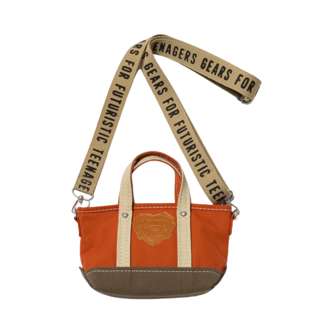 휴먼 메이드 캔버스 미니 숄더 토트백 오렌지(Human Made Canvas Mini Shoulder Tote Bag Orange) - 4