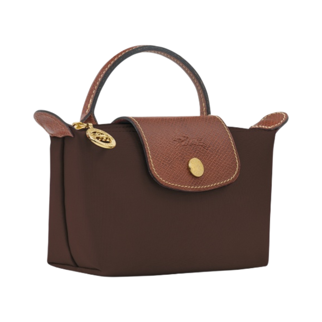 34175089P81 Longchamp Le Pliage Original Handle Pouch Ebony - #2