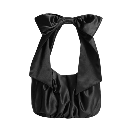 & Other Stories Ribbon Bag Black ※韓国女性大人気※ 앤아더스토리즈 라지 새틴 보우백 블랙 | & Other Stories | KREAM