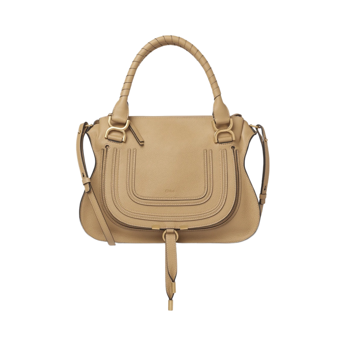 끌로에 마르씨 더블 캐리백 소프트 탄(Chloe Marcie Double Carry Bag Soft Tan) - 1