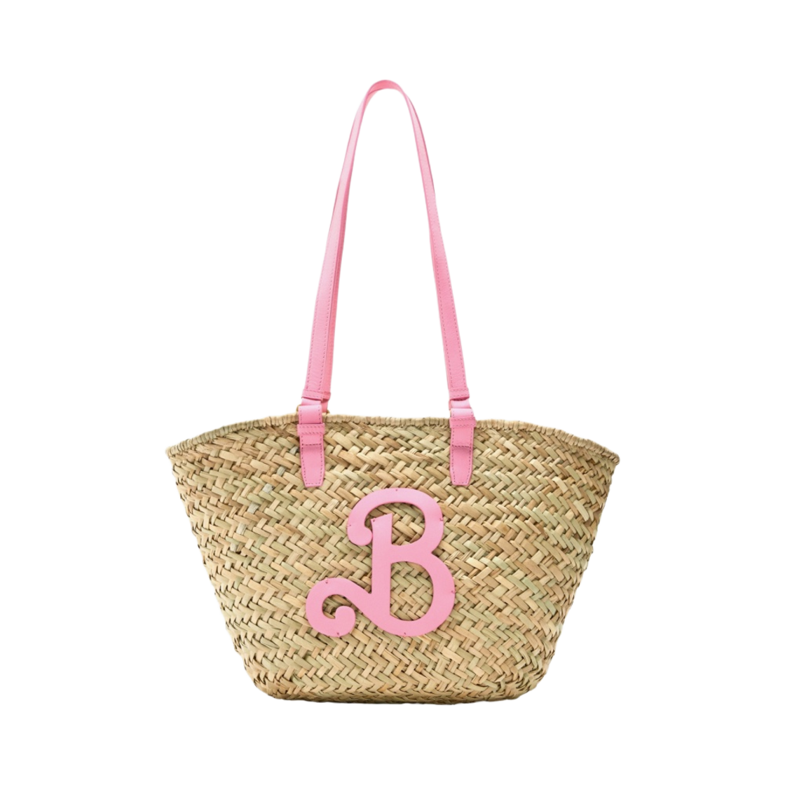 (W) 자라 x 바비 더 무비 워너 브로스 라피아백 핑크((W) Zara x Barbie The Movie Warner Bros Raffia Bag Pink) - 1