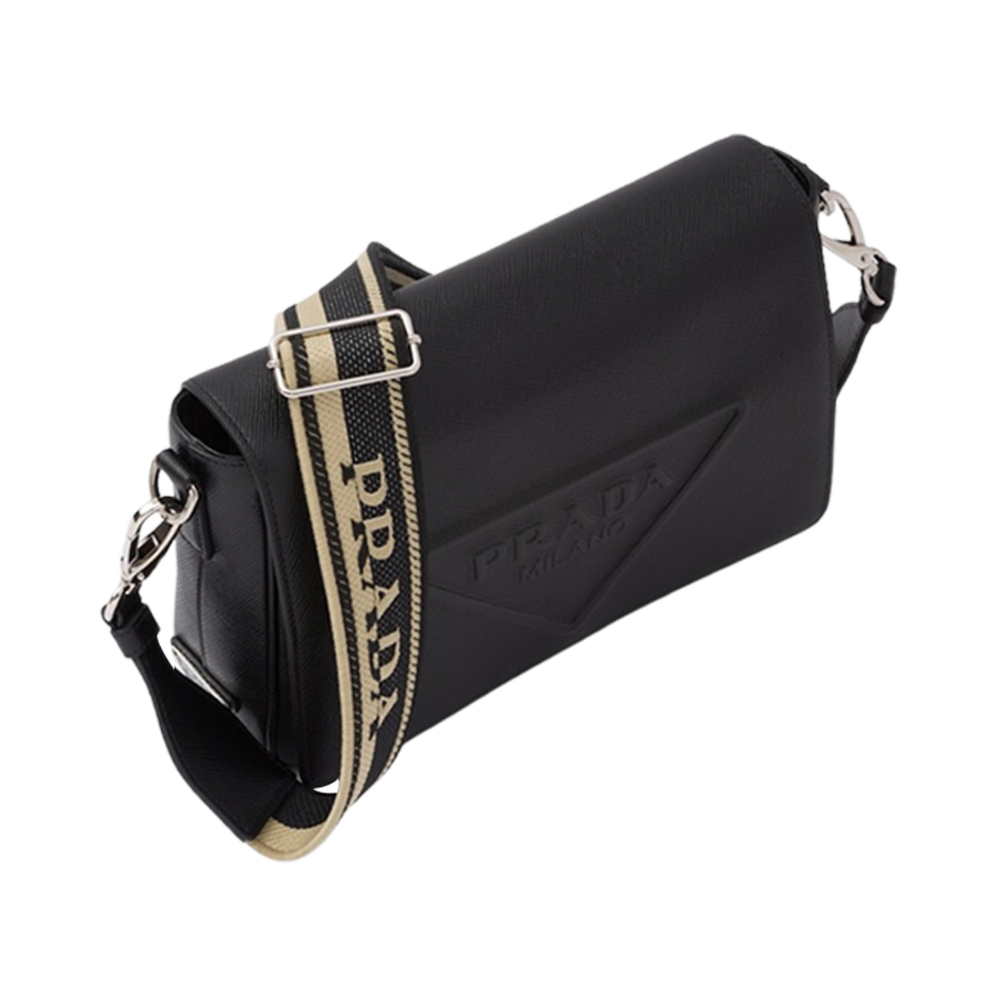 프라다 사피아노 레더 숄더백 블랙(Prada Saffiano Leather Shoulder Bag Black) - 2