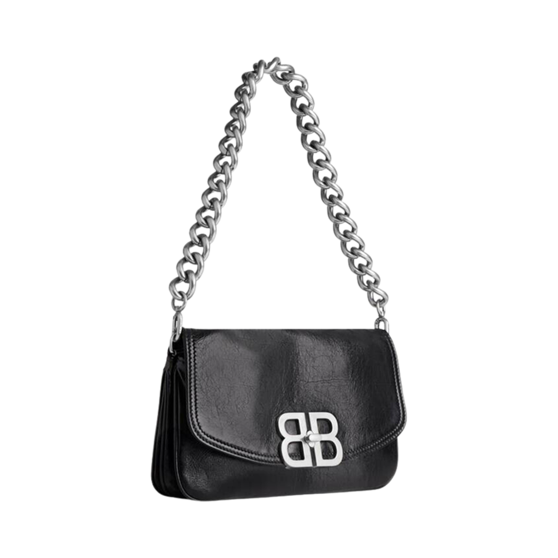 (W) 발렌시아가 BB 소프트 스몰 플랩백 블랙((W) Balenciaga BB Soft Small Flap Bag Black) - 2