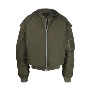Juun.J Hood Detachable MA-1 Jumper Khaki - 23SS