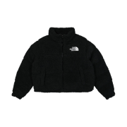(W) The North Face High Pile Nuptse Jacket TNF Black
