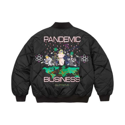 Supreme AOI Quilted Work Jacket Black - 24FW