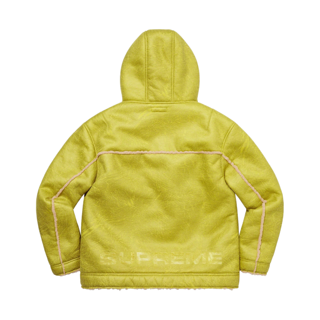 슈프림 포우 셔링 후드 자켓 시트러스 - 23SS(Supreme Faux Shearling Hooded Jacket Citrus - 23SS) - 3