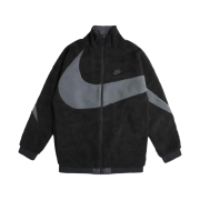Nike Big Swoosh Full Zip Jacket Black Anthracite