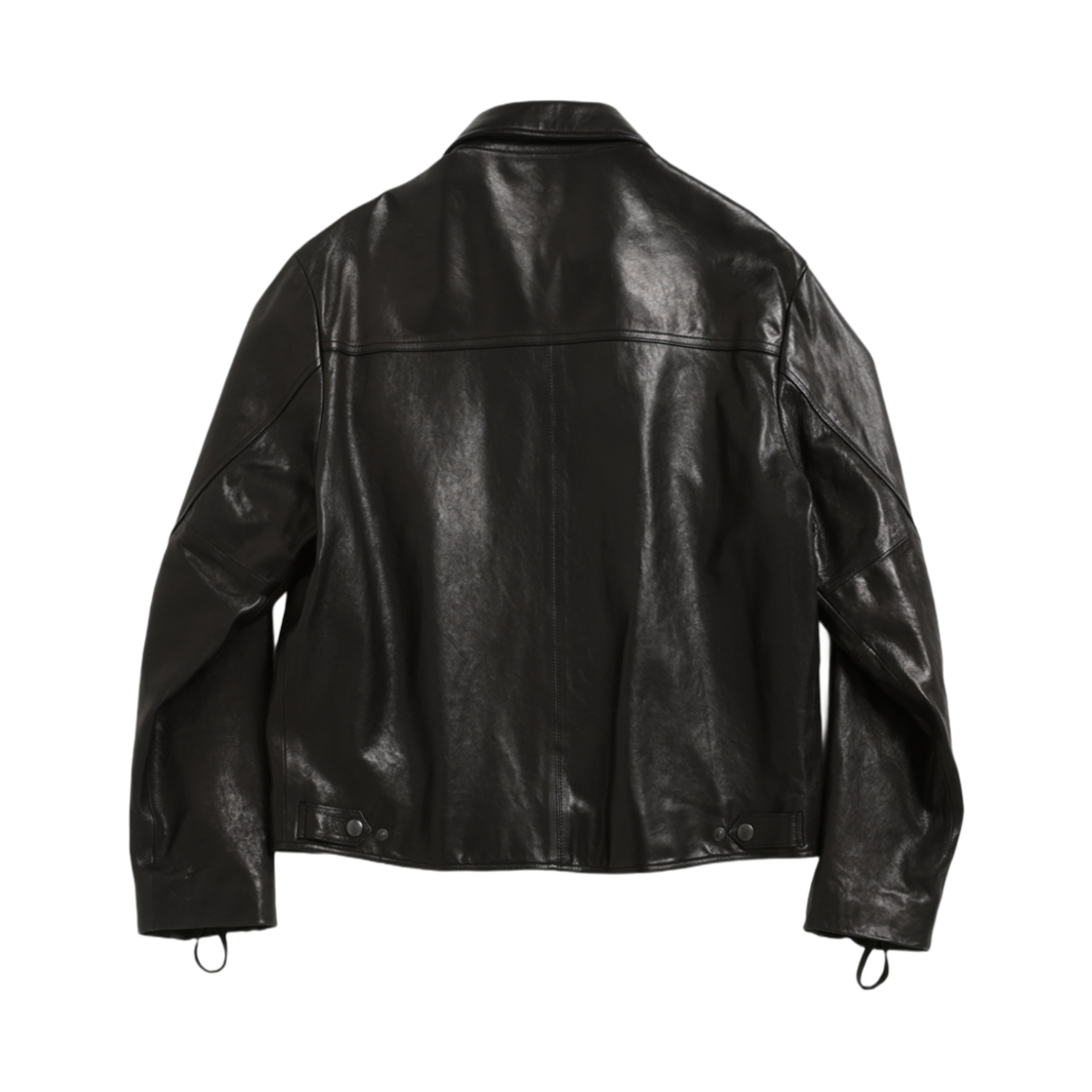 해칭룸 싱글 라이더 램스킨 레더 자켓 블랙(Hatchingroom Single Rider Lambskin Leather Jacket Black) - 2