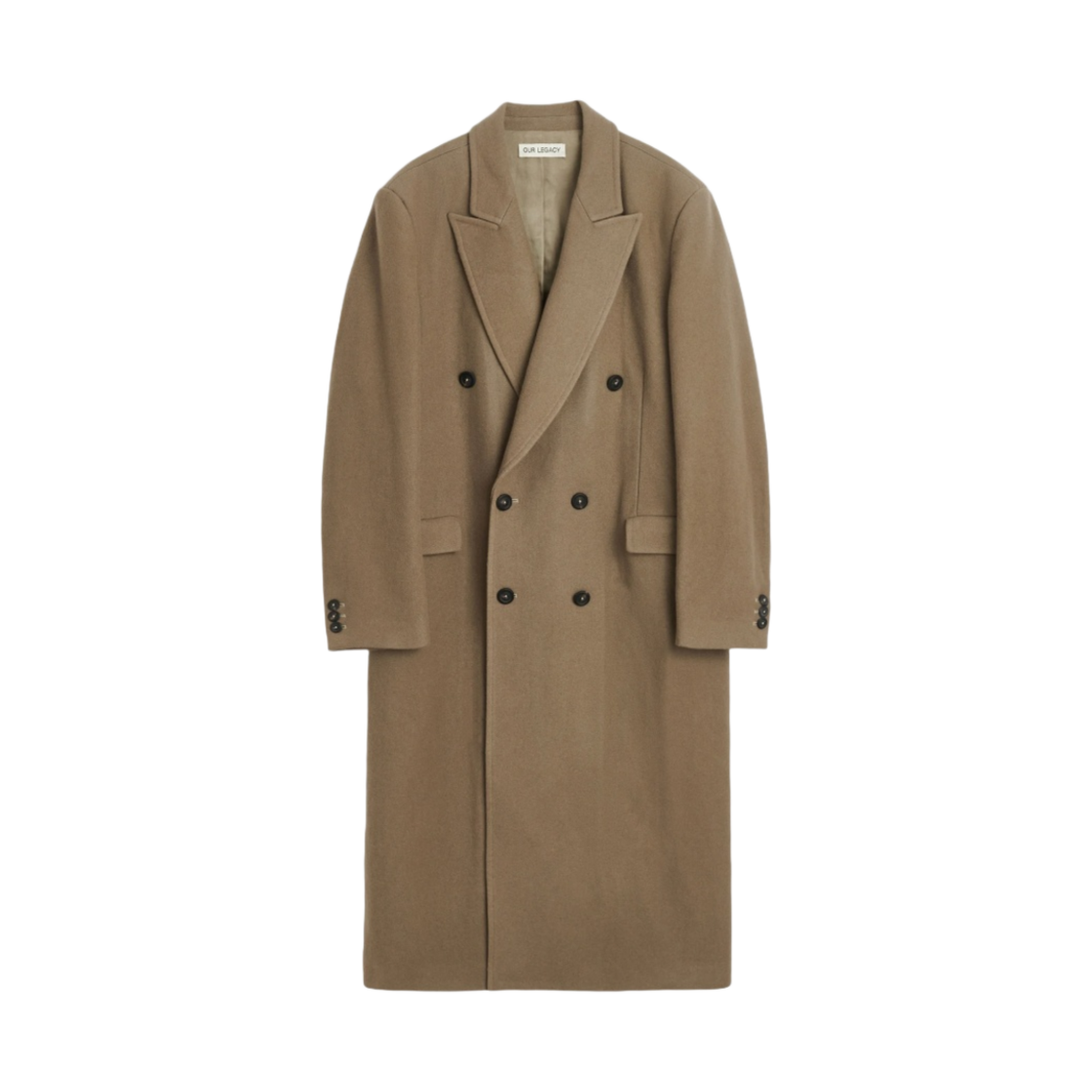 M4231ET Our Legacy Bath Wool Extended Whale Coat Peafowl